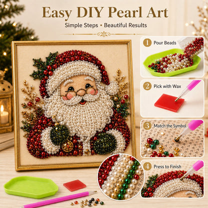 🎄✨ DIY 3D Christmas Pearl Art Kit – Sparkling Holiday Decor