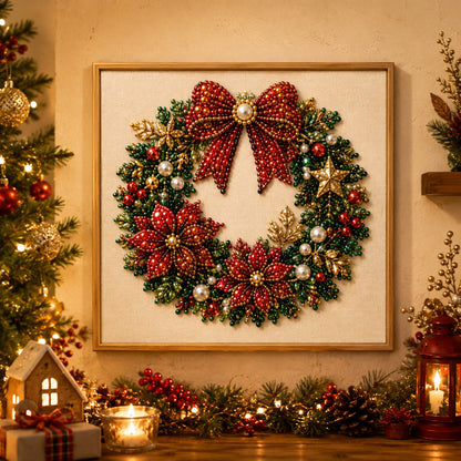 🎄✨ DIY 3D Christmas Pearl Art Kit – Sparkling Holiday Decor