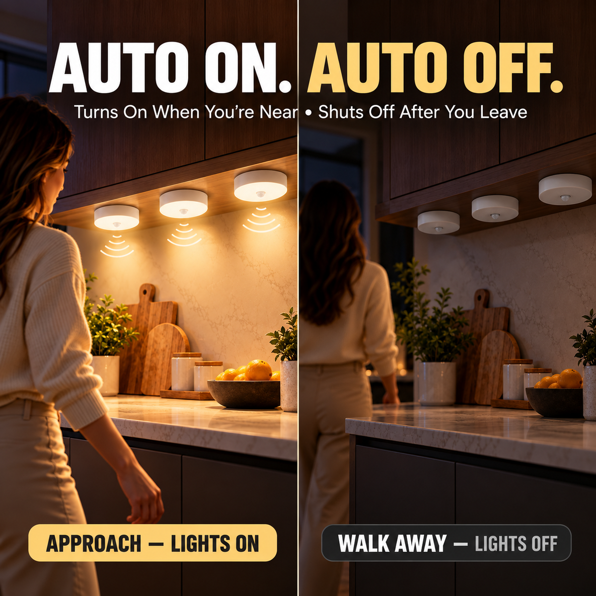 🚶 Lights On When You Arrive, Off When You Leave! 💡 Motion Sensor Lights