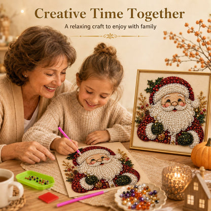 🎄✨ DIY 3D Christmas Pearl Art Kit – Sparkling Holiday Decor
