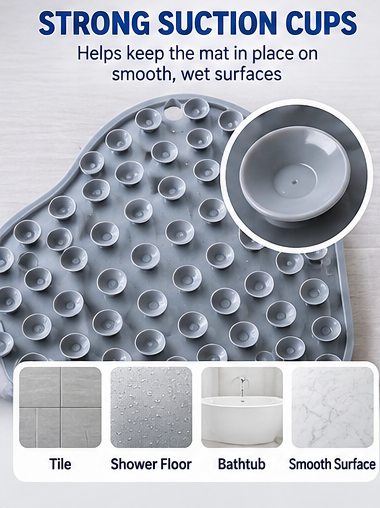 🦶 2-in-1 Hands-Free Foot Scrubber & Back Cleaner