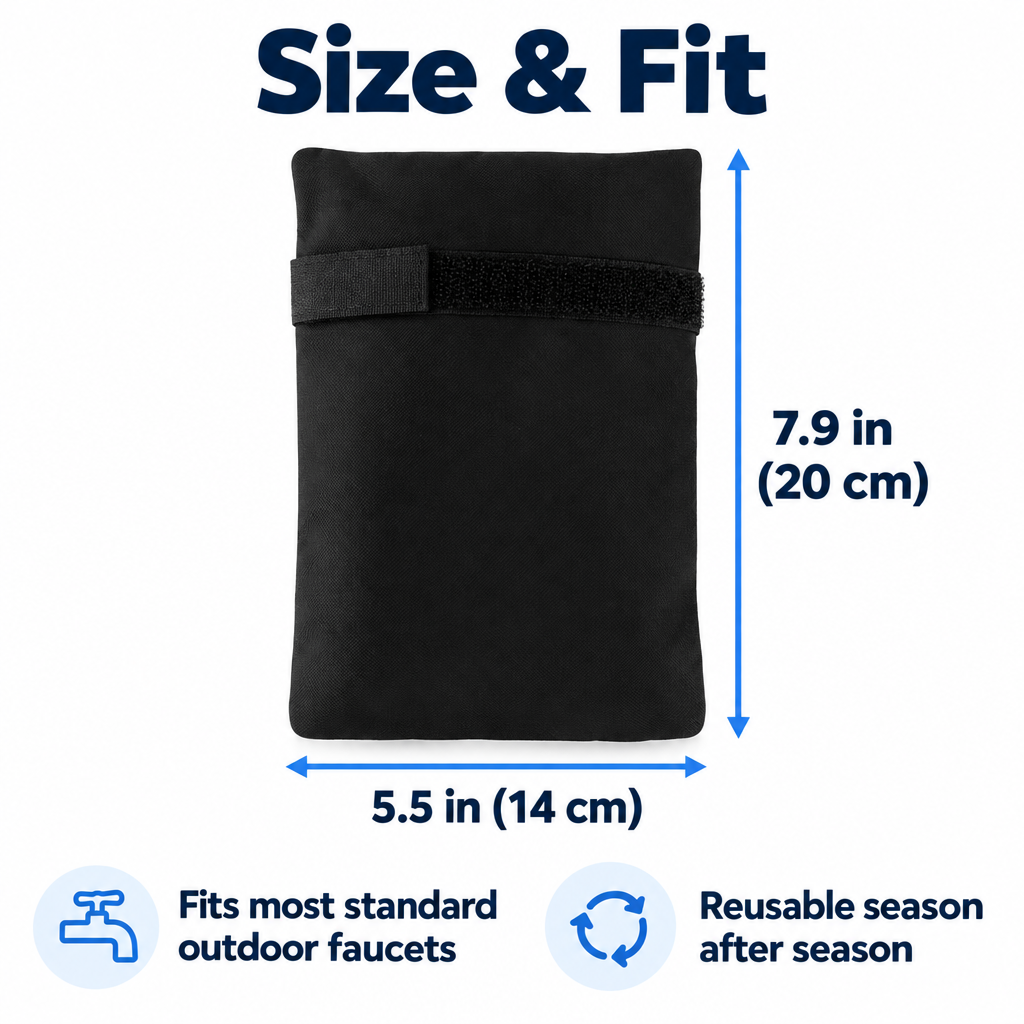 🛡️ Insulated Outdoor Faucet Cover – Help Prevent Costly Freeze Damage
