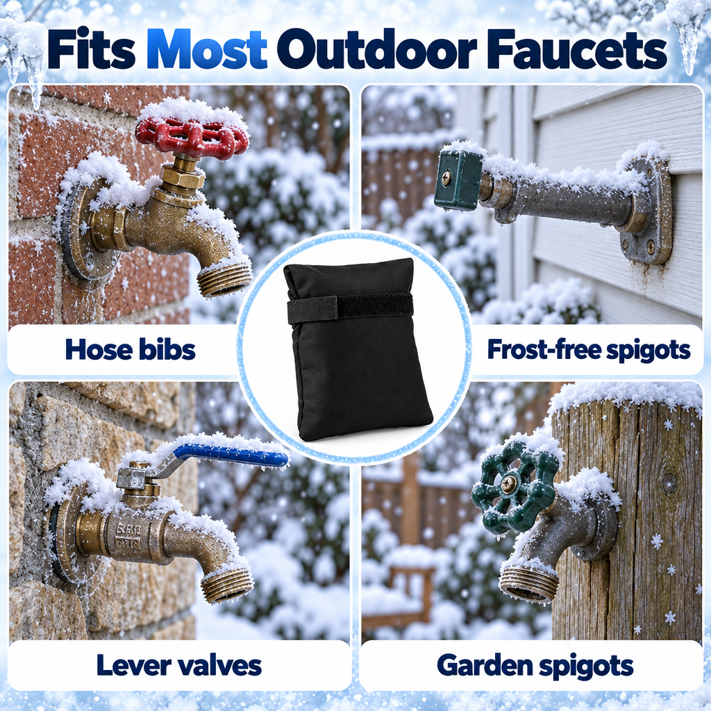 🛡️ Insulated Outdoor Faucet Cover – Help Prevent Costly Freeze Damage