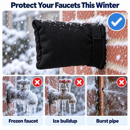 🛡️ Insulated Outdoor Faucet Cover – Help Prevent Costly Freeze Damage