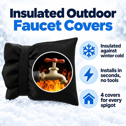 🛡️ Insulated Outdoor Faucet Cover – Help Prevent Costly Freeze Damage