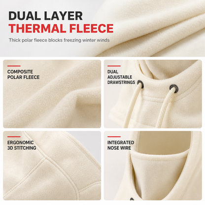 ❄️ 53% OFF! 🧣 3-in-1 Winter Fleece Hooded Neck Warmer – Stay Warm from Head to Neck! 🔥