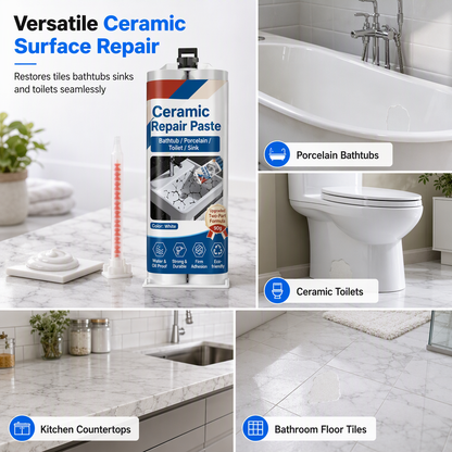 ✨ Make Cracked Tiles Look Like New Again! 🏠 Easy Ceramic Repair Paste