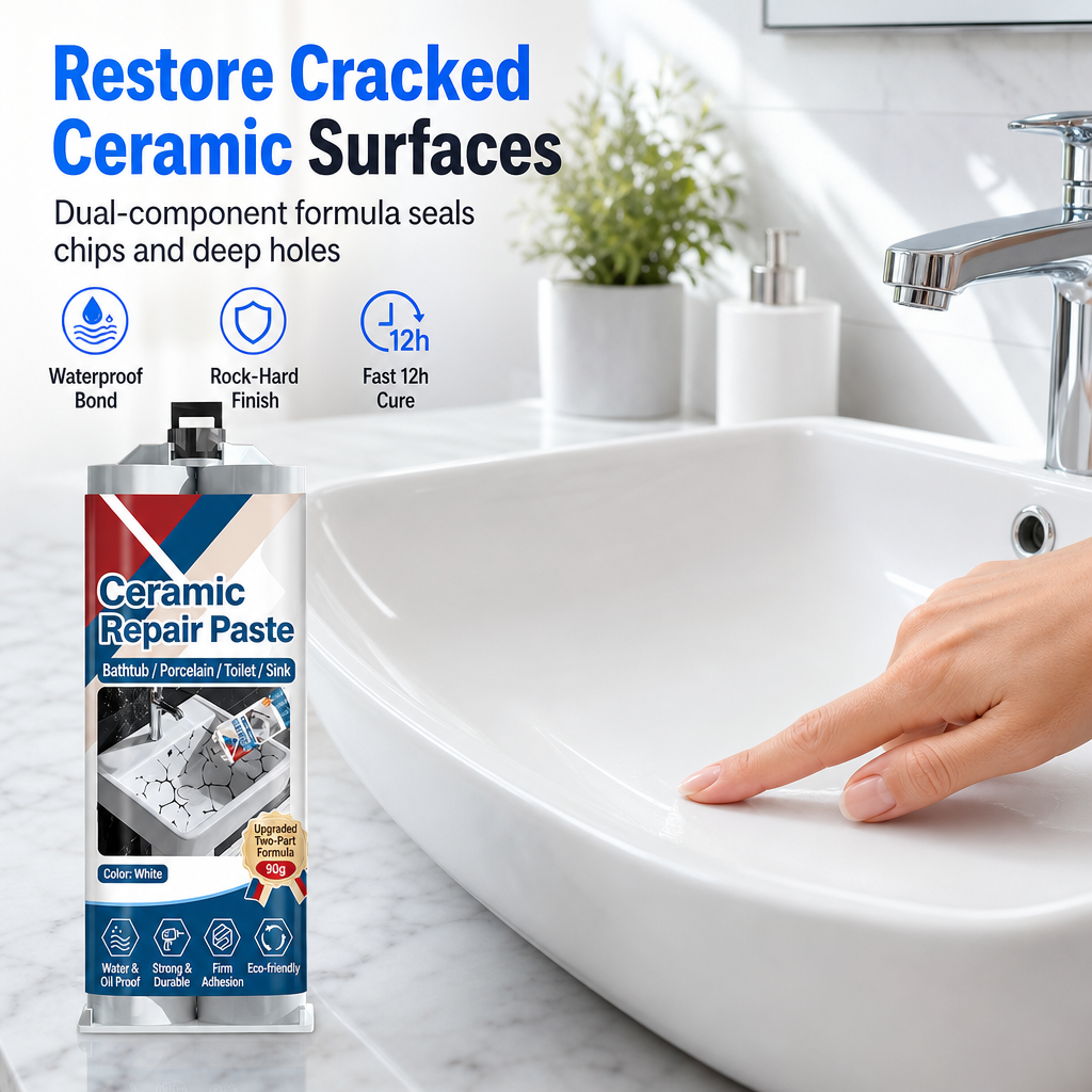 ✨ Make Cracked Tiles Look Like New Again! 🏠 Easy Ceramic Repair Paste