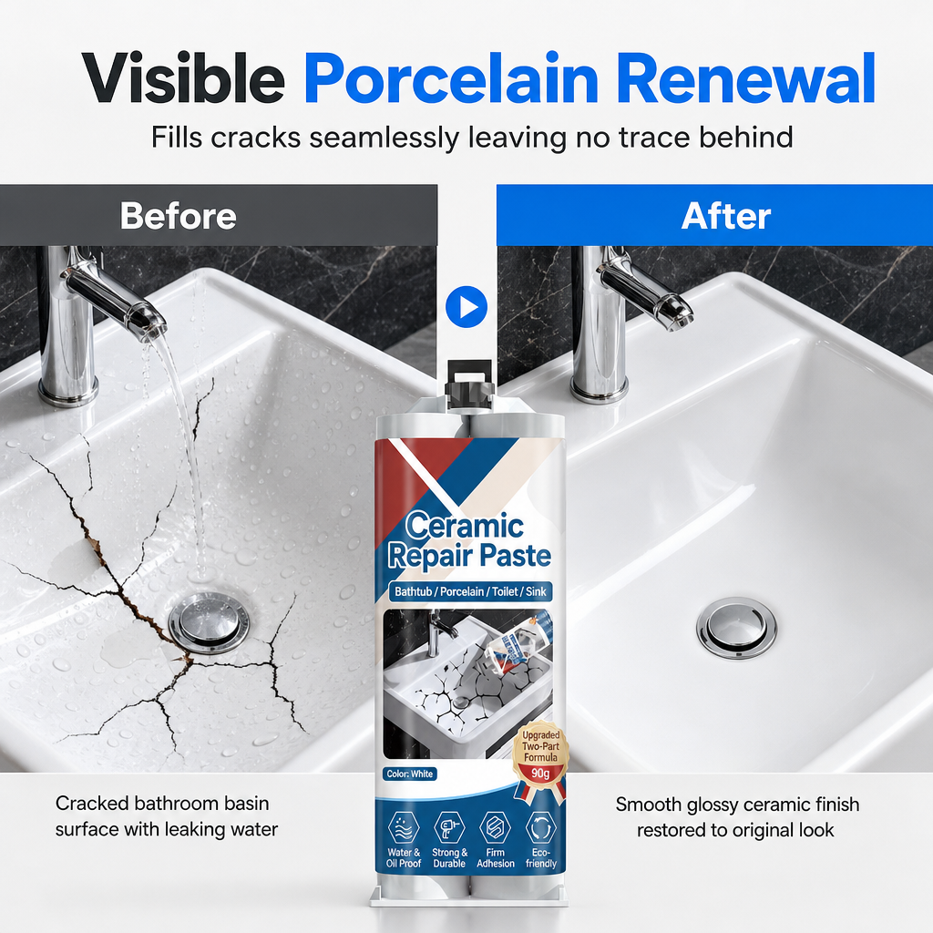 ✨ Make Cracked Tiles Look Like New Again! 🏠 Easy Ceramic Repair Paste