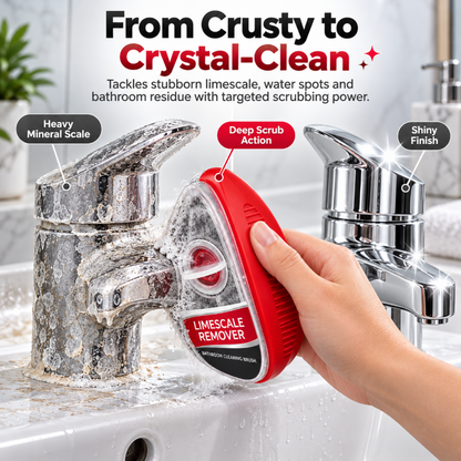 💦 Hard Water Stain Remover Brush for Showers & Tiles